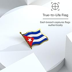 Cuba Flag Lapel Pin - Enamel Metal National Badge