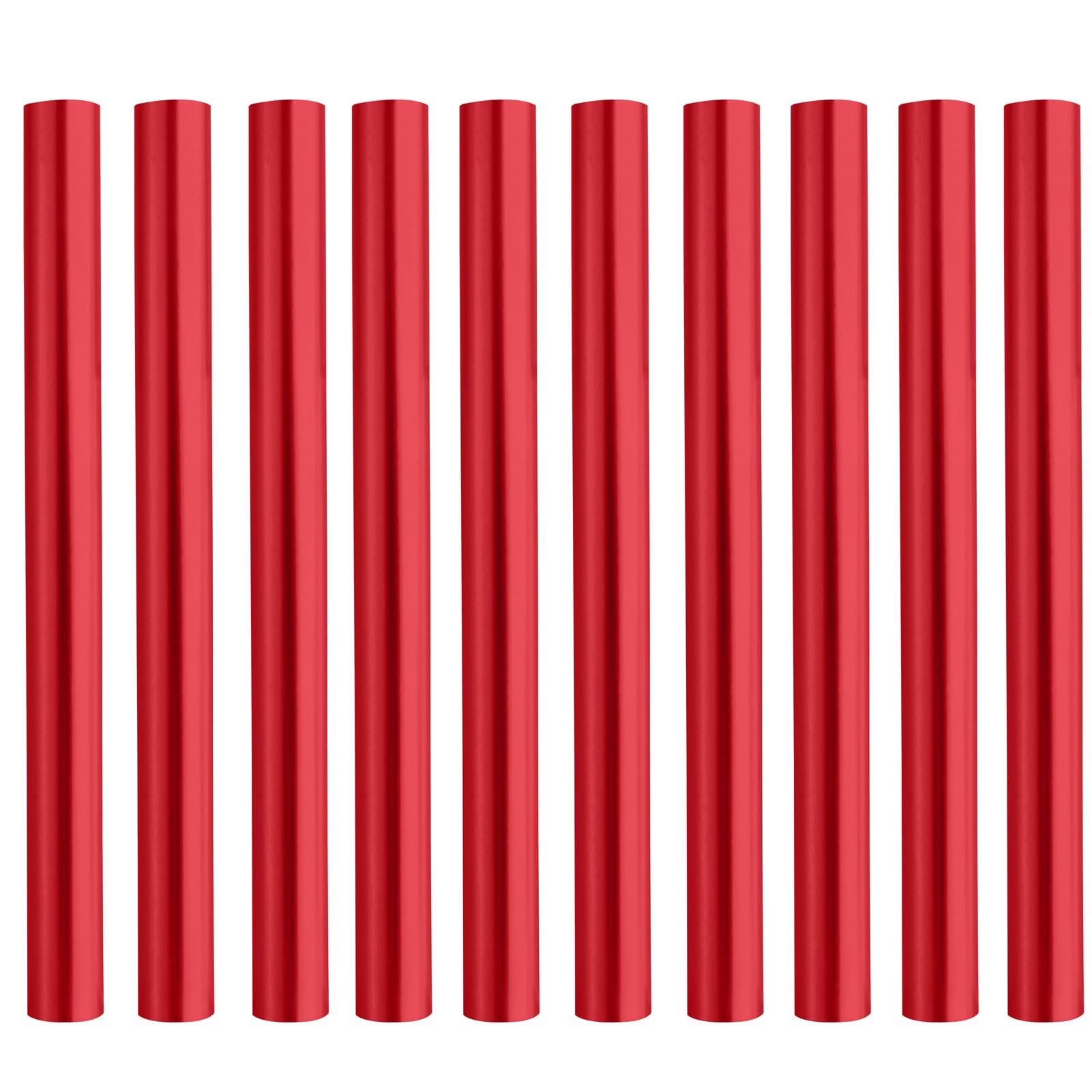 Azarxis Tent Pole Repair Sleeve Kit - Rod Tube Spare Splint Kit for Poles 8.6-9.5mm (Red - 10 Pack)