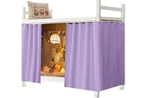 Qubanda Dorm Home Solid Thicken Bunk Blackout Bed Curtains Cloth Bed Canopy Men Women Single Sleeper
