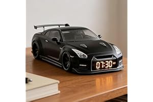 Sports Car Alarm Clock,2026 New Car Alarm Clock,Hypercar Model with Digital Clock, Modern Sports Car Nightstand Clocks, Inter