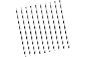 REPAIROCK 10pcs Silver Tone Chrome Car Air Condition Vent Grille Rim Trim Strip Auto Replacement Parts