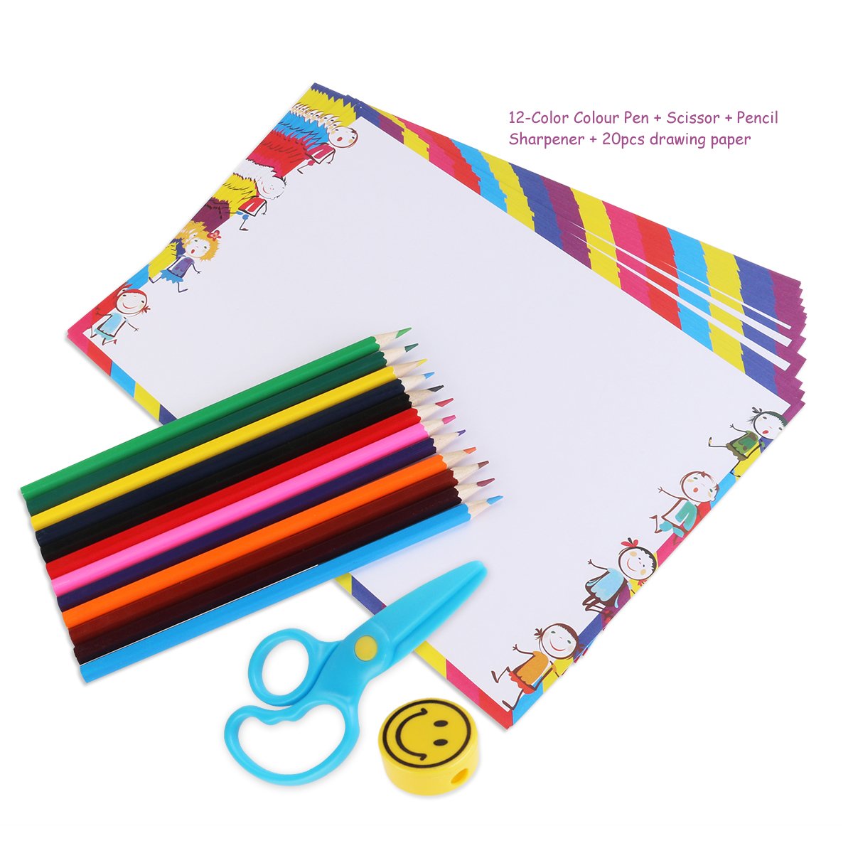 OULII Stencil Disegno con disegni assortiti mestiere creativo pittura stencil Set strumento educativo di arte per i bambini regalo viaggio di apprendimento