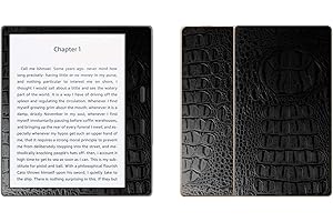 Decalrus - Protective Decal for Amazon Kindle Oasis (7" Screen) E-Reader Crocodile Skin Pattern Texture Skin Skins Decal for case Cover wrap CROamazonOasis_7Black