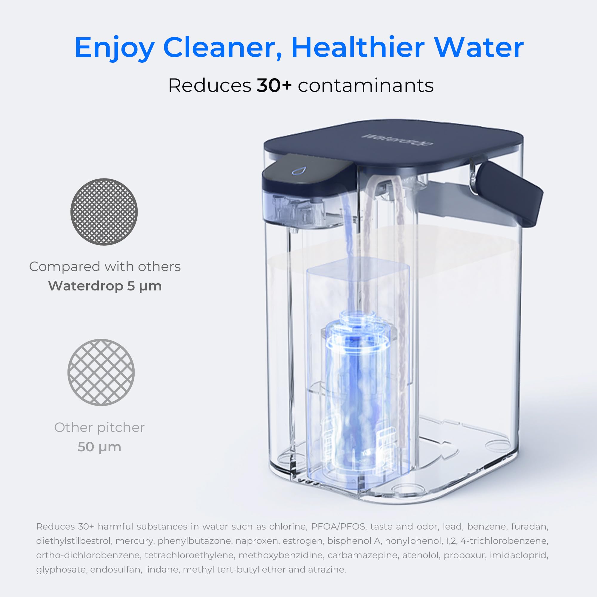 Mua Waterdrop Instant Electric Water Filter Jug with a 3-Months Filter ...