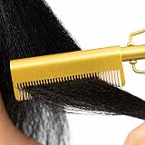 Wahl Hot Comb Straightener Gold 24W for Afro Caribbean Hair 200C view 3