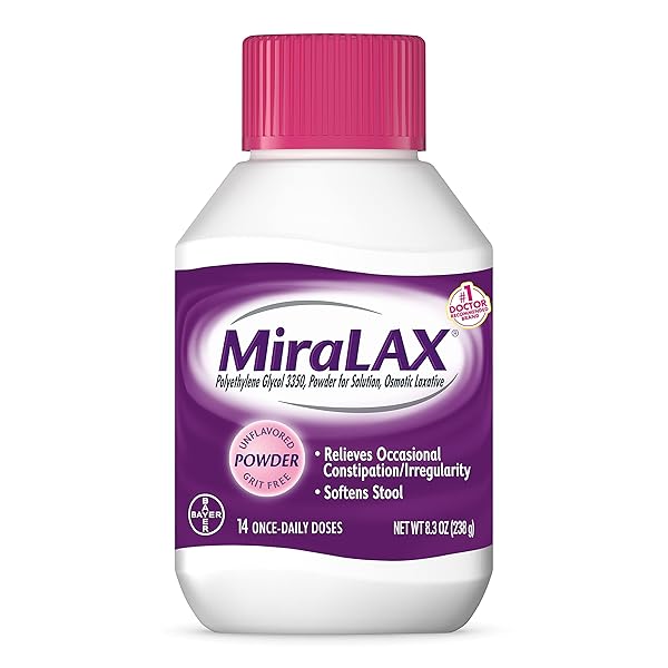 MIRALAX LAXATIVE POWDER, GENTLE CONSTIPATION RELIEF, PEG 3350,...