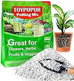 TOYPOPOR Perlite for Plants, (3qt) 3-6mm Organic