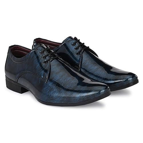 dark blue formal shoes