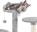 Yaheetech Large Cat Tree 178cm Tower with 2 Condos Scratching Posts Light Grey view 9
