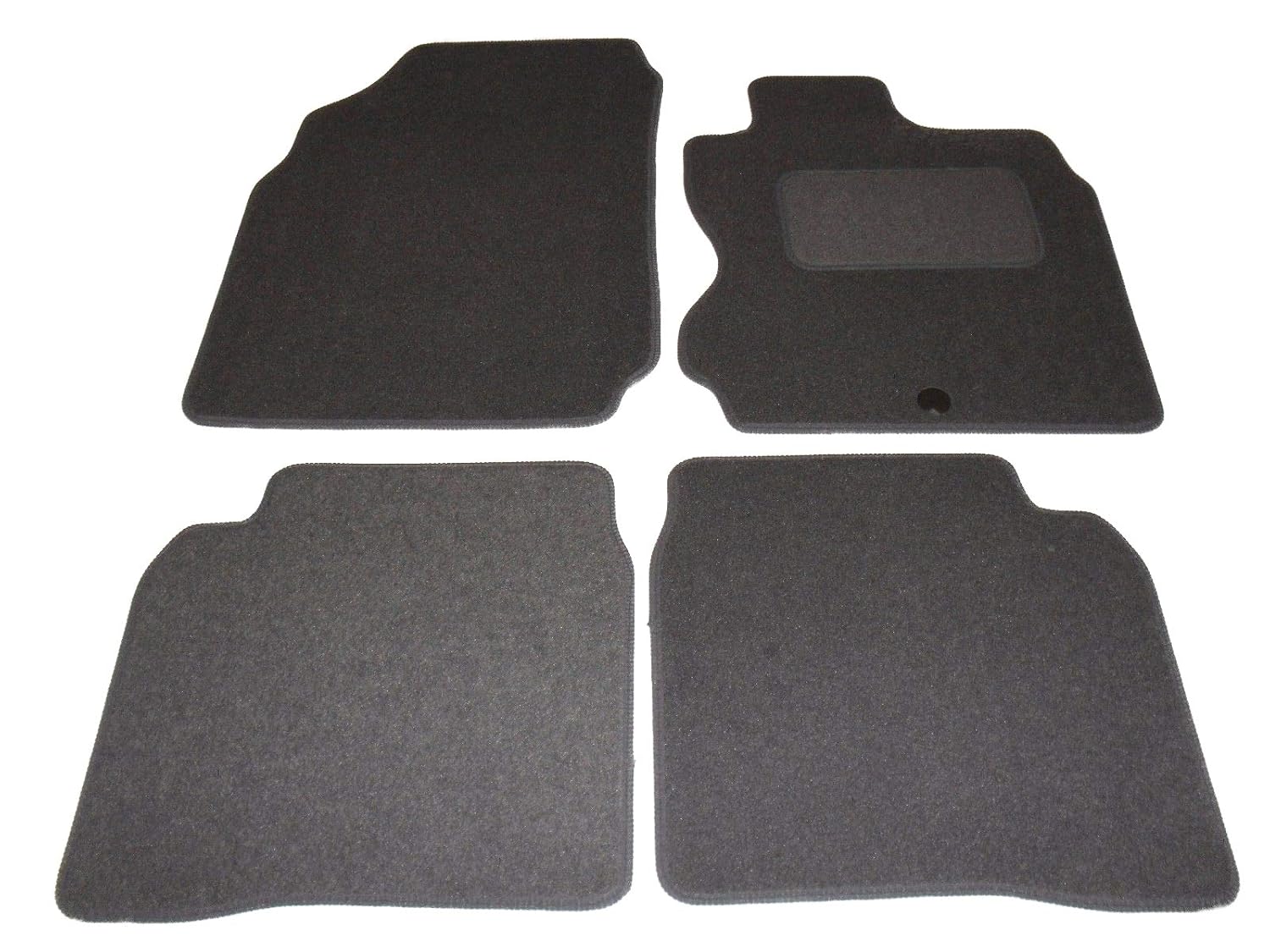 Fully Tailor Made Grey Car Mat Set To Fit Your Car Grey Carpet Velour Finish with Dark Grey Trim