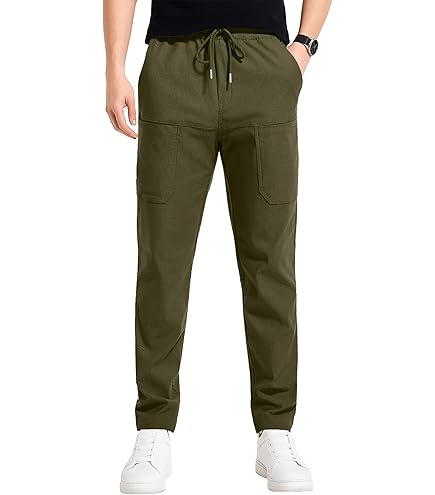 Amazon.com: Manzera Stretch Cargo Pants,High Stretch Multi-Pocket