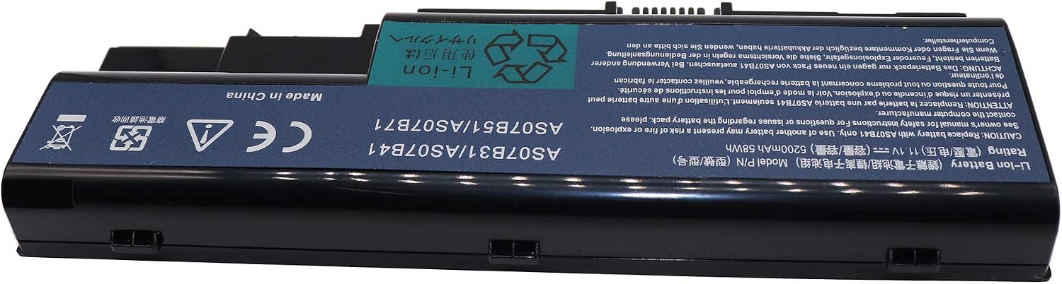 Golem-power AS07B41 AS07B31 AS07B61 AS07B51 11.1V 5200mAh 58Wh Replacement Laptop Battery of acer Computer Compatible with Acer Aspire 5230 / 5530 / 5730 / 5739 / 5930 / 6530 / 6930 - Image 5