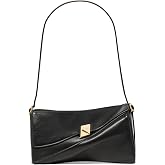 kate spade new york Women's Deco Smooth Leather Twisted Flap Shoulder Bag