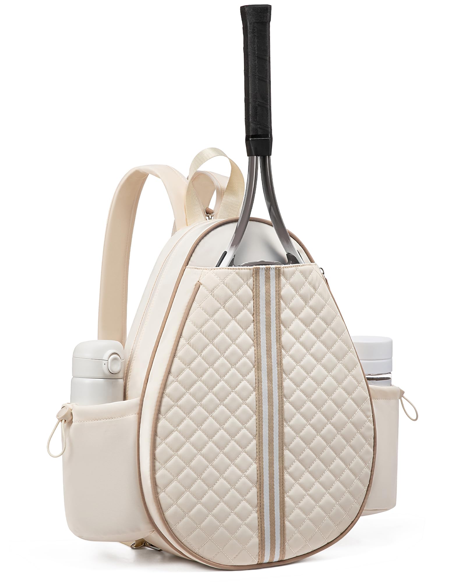 Photo 1 of Sucipi Tennis Bag - Quilted Sling Crossbody Backpack, Water Resistant Racket Bag for Women Men, Suitable for Pickleball and Badminton