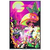 Scorpio Posters Magic Valley - Flocked - Blacklight Poster - 23" x 35"