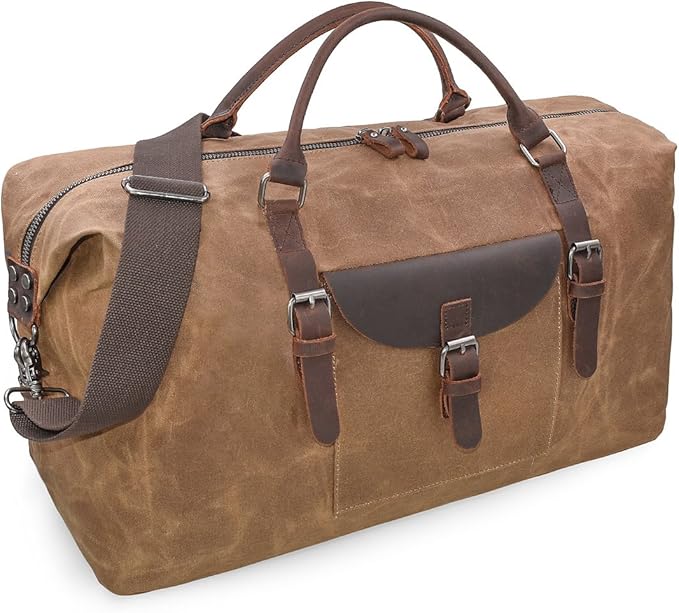 leather weekender bag canada