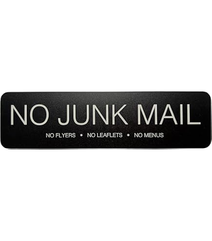 Aufkleber 'Keine Werbung' – Selbstklebend, Für Briefkasten/Tür, Gegen Junk Mail & Unerwünschte Flyer