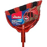 Vileda One Sweep Broom with Step-On Dustpan | Catches Over 99% of Dust & Dirt | Indoor Broom