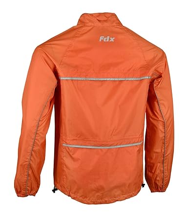 FDX Herren-Fahrradjacke, wasserdicht, atmungsaktiv, leicht, Jacke mit hoher Sichtbarkeit