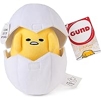 Gund Sanrio Gudetama The Lazy Egg - Llavero De Peluche
