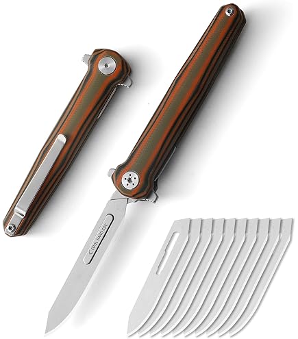 Amazon.com: OLITANS T058 Folding Scalpel Knife, 3.6'' Titanium