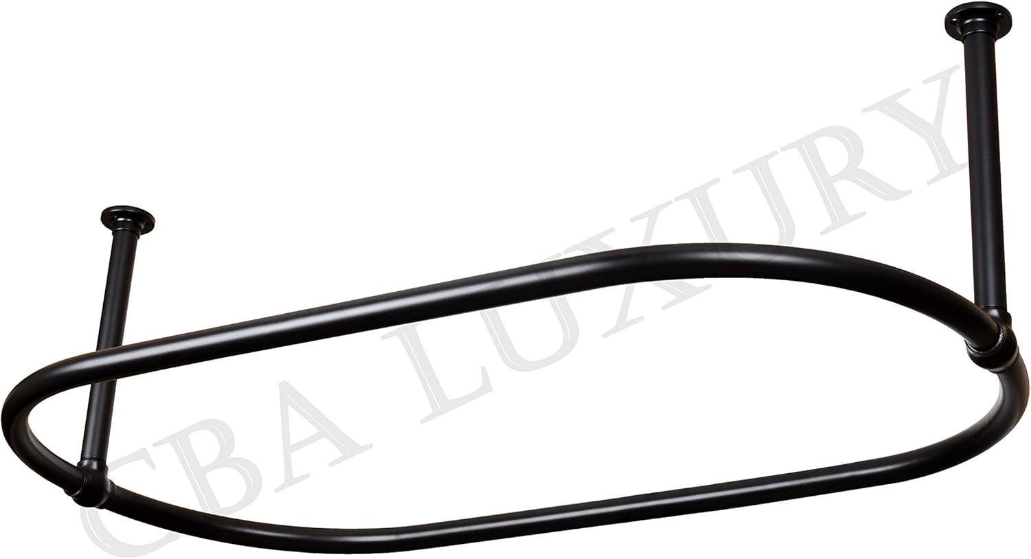 Luxury Oval Shower Curtain Rod/Shower Curtain Rail Heavy