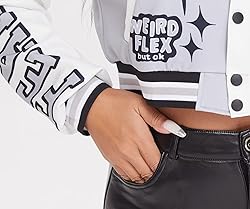 ACEFAST INC Varsity Jacket Womes Colorblock Letter