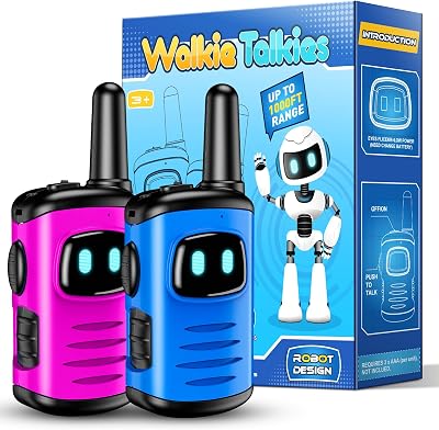 EUTOYZ Walkie Talkies Pink Blue Long Range Kids 3-10