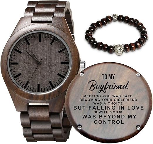 to my boyfriend wooden watch