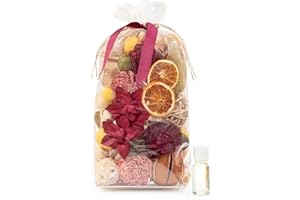 ANDALUCA Forbidden Flower Oasis Scented Potpourri | Made in California | Large 20 oz Bag + Fragrance Vial | Scents of Italian Bergamot, Plum, Jasmine, Rose and Lilac