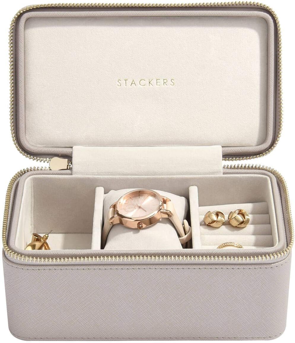 Stackers Taupe Deep Watch Travel Jewellery Box BigaMart