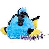 warmies Microwavable & Weighted Stuffed Animals, Blue Tang - Heated Stuffed Animal Plushie for Warmth & Comfort - Cute Soft Plush Toys for Adults & Children (Boys, Girls, Babies & Toddlers)