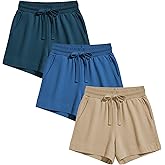 Sexy Basics Women's 3 Pack Active Wear Lounge Yoga Gym Casual Sport Shorts