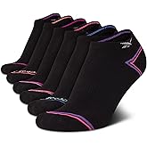 Reebok Girls' Low Cut Socks – 6 Pack Performance Cushion Low Cut No Show Socks for Girls - Girl's Athletic Socks