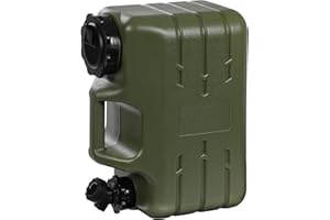 RedSwing 3 Gallon/11L Thickened Portable Water Container with Spigot, Water Storage Carrier for Camping Outdoor Hiking, BPA Free,Green