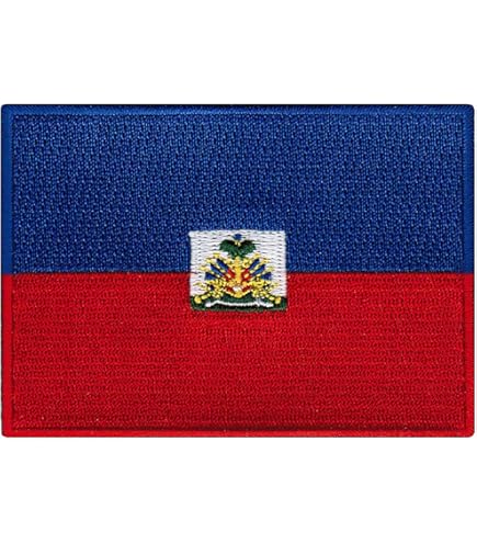 Embroidered Patches Stidsds 2 Pack Haiti Flag Patch Haiti Flags