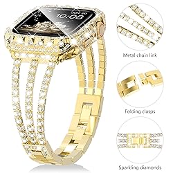 Surace Gold Apple Watch Bands 45mm for Women Series