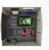 Lifetime 60190 7x7ft Heavy Duty Plastic Shed Beige view 7