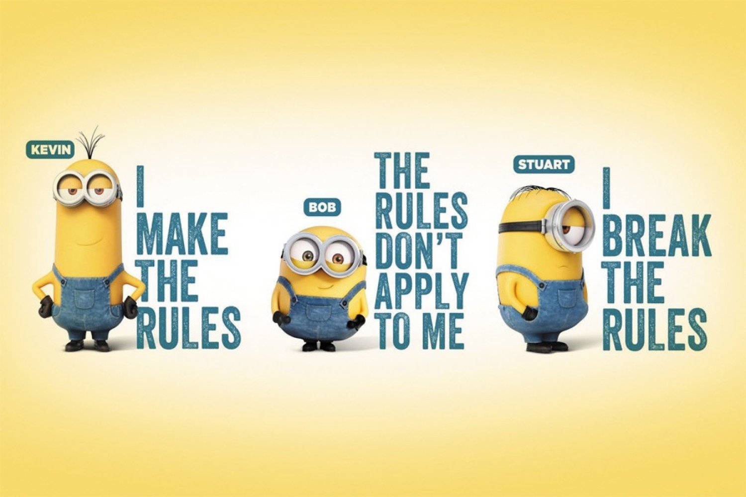 Aashvi Designs minionimaketherulesruhndfch WALL POSTER 13*19