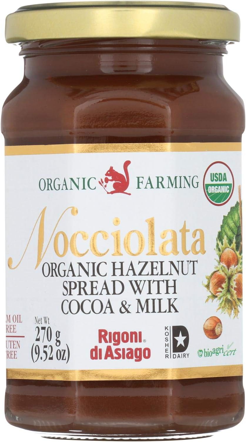 Nocciolata Organic Spread - Hazelnut - Case of 6 - 9.52 oz.