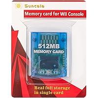 Suncala Memory Card Compatible with Gamecube and Wii Console, 512MB Memory Card for Nintendo Gamecube