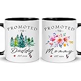 Choinn Promoted to Parents Mug 2026 | Mommy Daddy Est 2026 Coffee Mugs | New Dad and Mom Gifts First Time | Pregnancy Announcement Gift | Pregnancy Reveal | Baby Announcement Mugs
