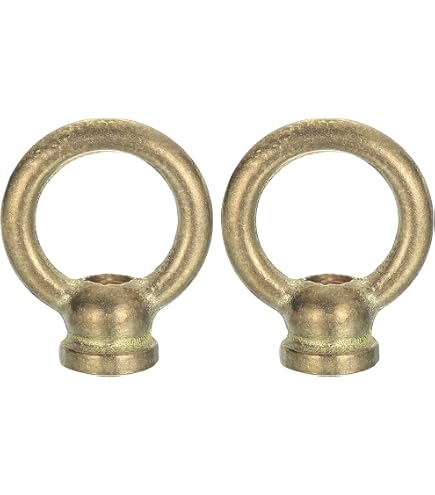 PATIKIL 8kg Load M10 Female Eye Nut Loop Holder – 3-Set Bronze Lamp Hanging Hardware For Chandeliers, Plant Baskets, Wind Chimes
