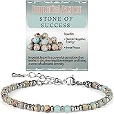 LPBeads Beaded Bracelets for Women Energy Gemstone Charm Jewelry Adjustable Bracelet Gifts for Mom, Daughter, Wife, Friends, Bestie