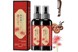 Saffron Hair Blackening Spray,2025 New Saffron Hair Spray,Herbal Blackening Essence with Polygonum Multiflorum,Leaving Hairs 