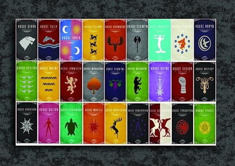 Tamatina Wall Poster Game Of Thrones All Houses Sigil Hd