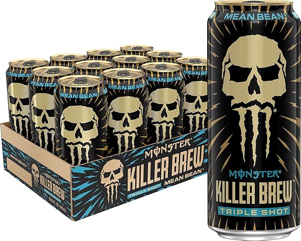 MONSTER ENERGY KILLER BREW MEAN BEAN,15 FL OZ (PACK OF 12)