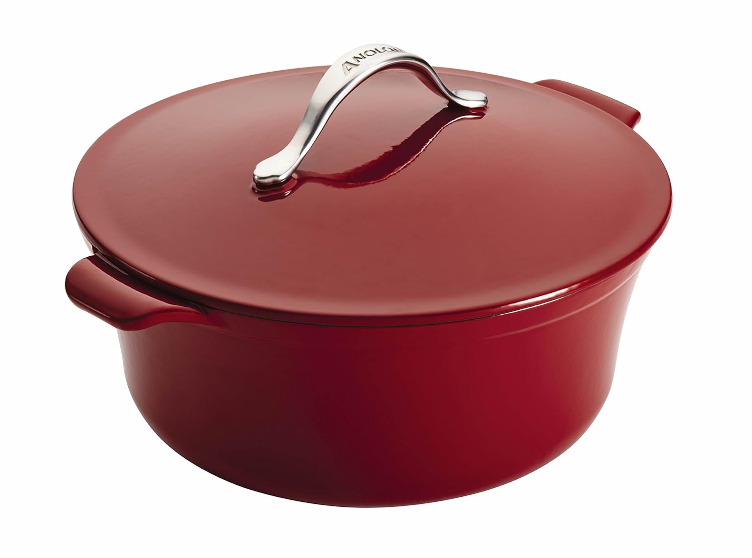 Anolon Vesta Cast Iron Cookware 7Quart Round Covered Casserole