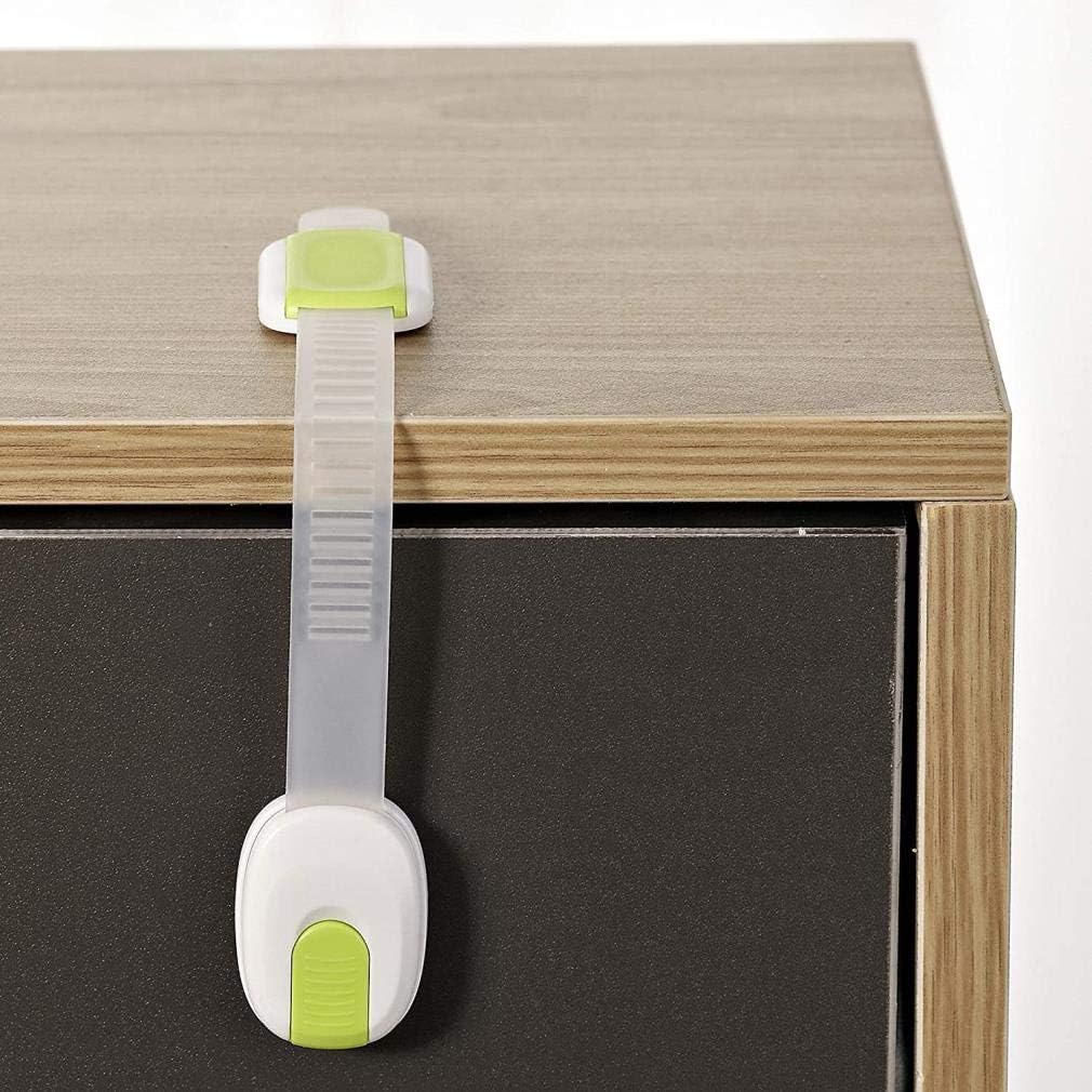 Cierres de seguridad para bebés, 10 unidades de cinta adhesiva fuerte y