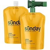 Sunday Lawn Kickstart, Liquid Lawn Fertilizer, 2 Pack + Sprayer | 22-0-2 Formula with Nitrogen, Iron &amp; Potassium for a Greener Lawn. Hose-End Sprayer &amp; Two 42oz Bottles Cover 10K Sq Ft.